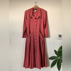 80’s Vintage Blush Dress